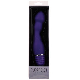 Фиолетовый вибромассажер для анальной стимуляции PURRFECT SILICONE ANAL VIBE - 15 см.