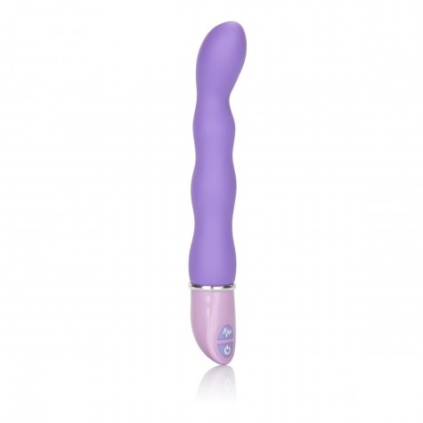 Силиконовый фиолетовый вибратор Lia Magic Wand - 21 см.